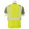Erb Safety Safety Vest, Economy, Mesh, Class 2, S363, Hi-Viz Lime, 5XL 61451